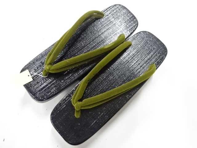 JAPANESE UNUSED PAULOWNIA GETA (23 cm)  / LACQUERED